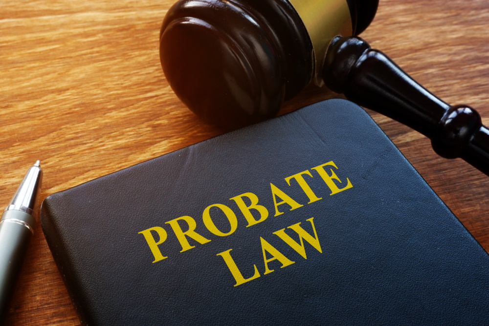 probate law book and gavel